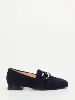 Hassia – Loafer aus Veloursleder in Dunkelblau