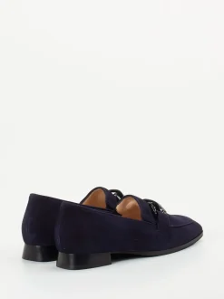 Hassia – Loafer aus Veloursleder in Dunkelblau