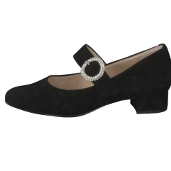 Hassia – Mary Jane Pumps aus Veloursleder schwarz