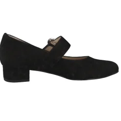 Hassia – Mary Jane Pumps aus Veloursleder schwarz