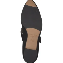 Hassia – Mary Jane Pumps aus Veloursleder schwarz
