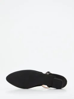 Hassia – Mary-Jane-Pumps aus Veloursleder schwarz