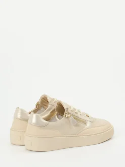 Hassia – Plateau-Sneaker aus Veloursleder beige