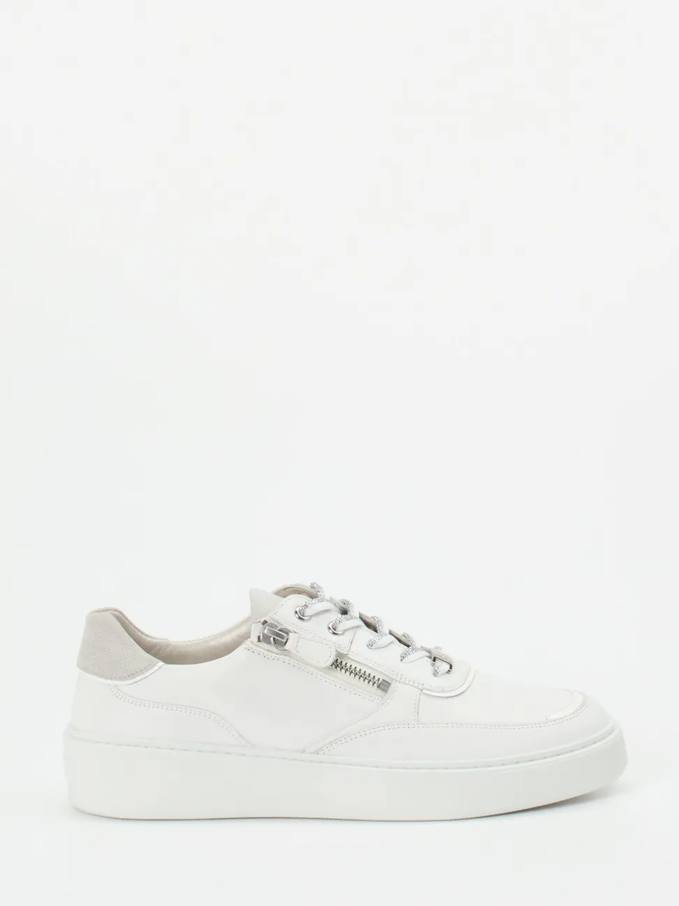 Hassia – Plateau-Sneaker aus Kalbleder in Offwhite
