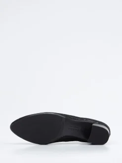 Hassia – Pumps aus geprägtem Leder schwarz