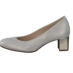 Hassia – Pumps aus geprägtem Leder in Beige