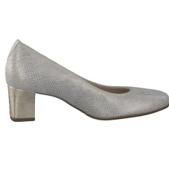 Hassia – Pumps aus geprägtem Leder in Beige
