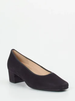 Hassia – Pumps aus Veloursleder in Dunkelblau