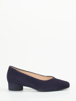 Hassia – Pumps aus Veloursleder Dunkelviolett