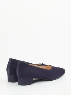 Hassia – Pumps aus Veloursleder Dunkelviolett