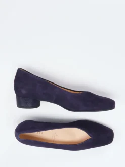 Hassia – Pumps aus Veloursleder Dunkelviolett