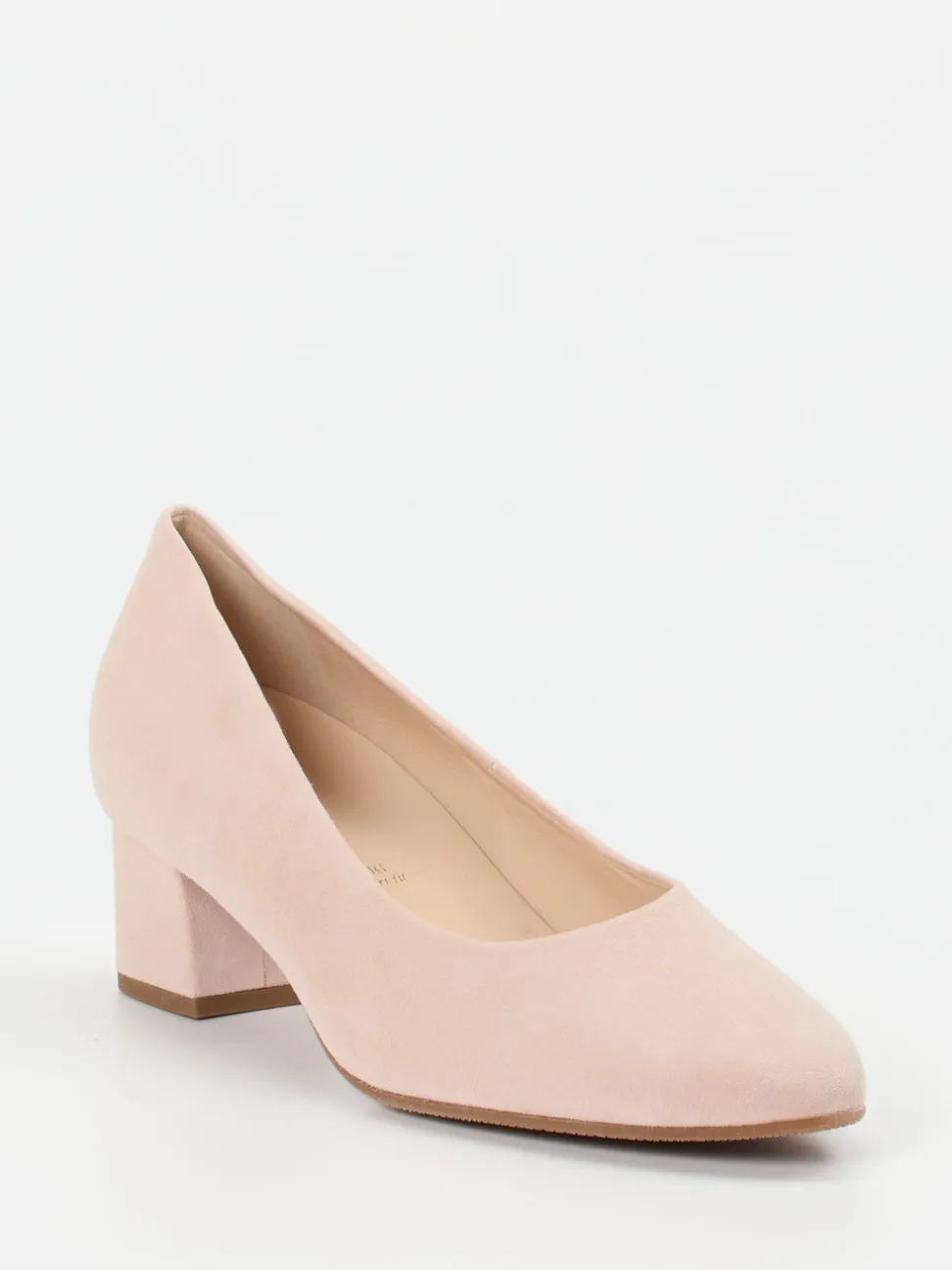 Hassia – Pumps aus Veloursleder in Rosébeige