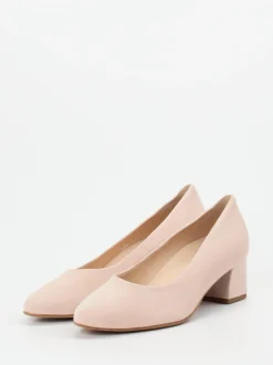 Hassia – Pumps aus Veloursleder in Rosébeige