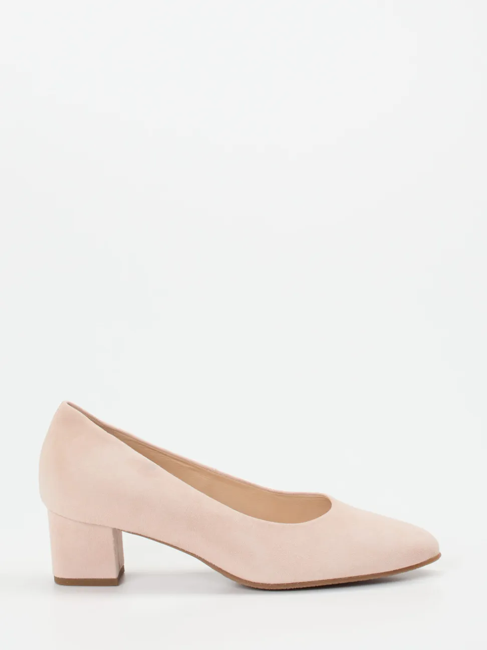 Hassia – Pumps aus Veloursleder in Rosébeige