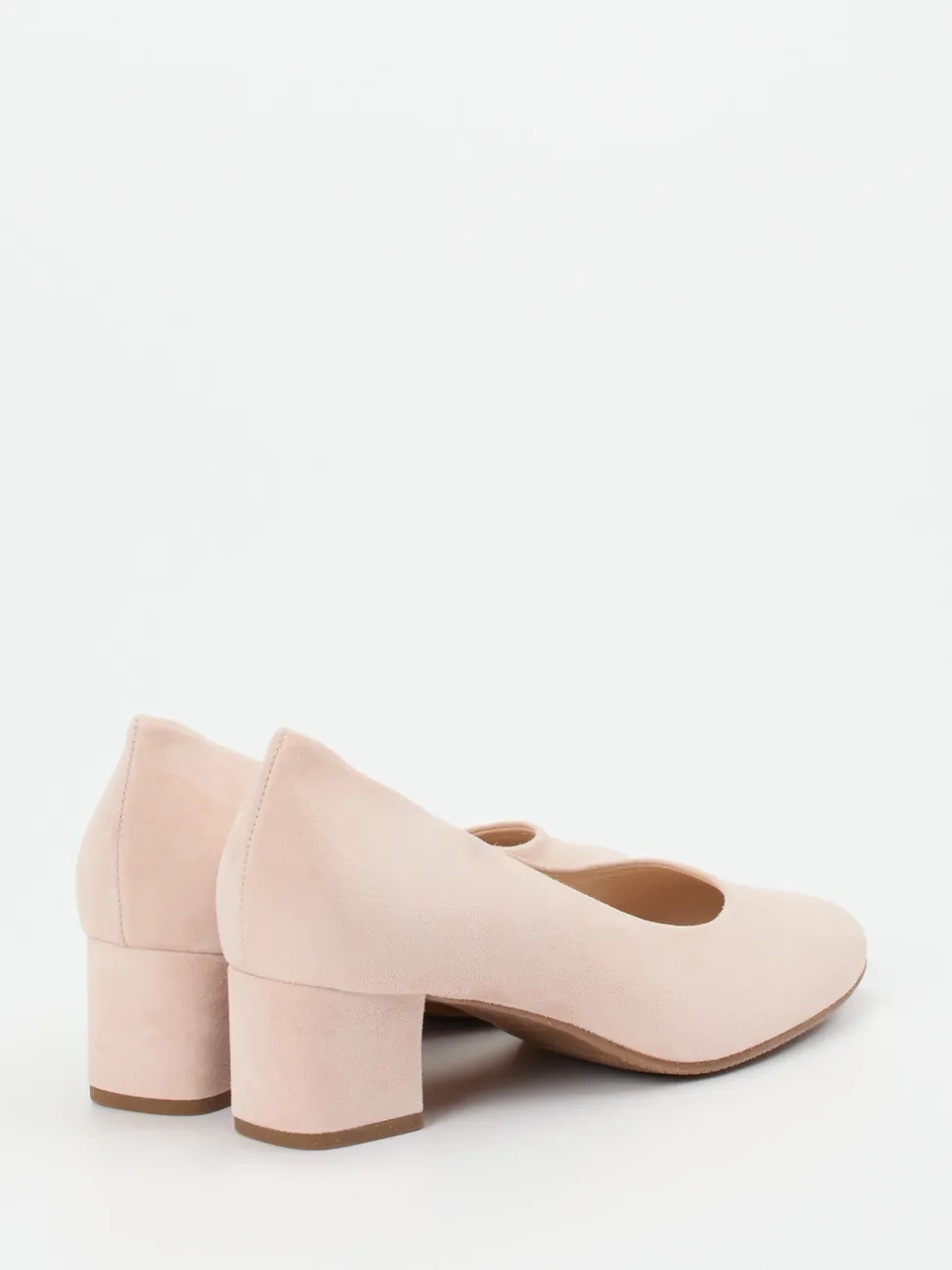 Hassia – Pumps aus Veloursleder in Rosébeige