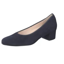 Hassia – Pumps aus Veloursleder Dunkelblau