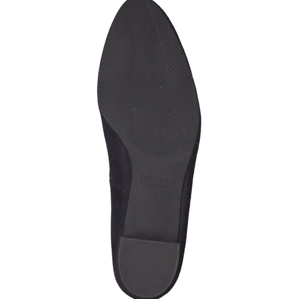 Hassia – Pumps aus Veloursleder Dunkelblau