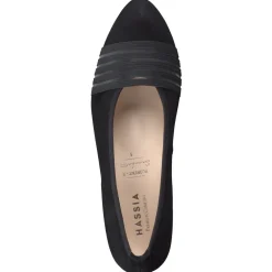Hassia – Pumps aus Veloursleder Schwarz