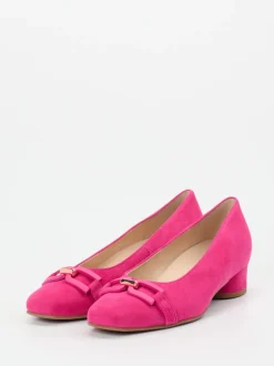 Hassia – Pumps aus Veloursleder in Fuchsia