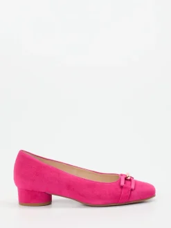 Hassia – Pumps aus Veloursleder in Fuchsia