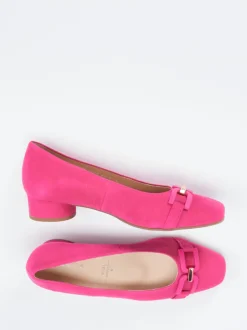 Hassia – Pumps aus Veloursleder in Fuchsia