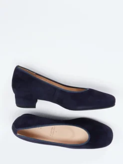 Hassia – Pumps aus Veloursleder Dunkelblau