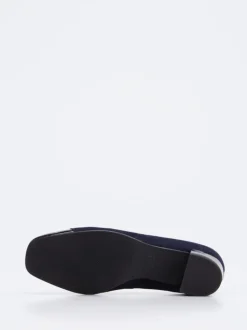 Hassia – Pumps aus Veloursleder und Lack in Blau