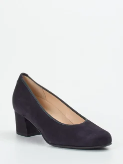 Hassia – Pumps aus Veloursleder Dunkelblau