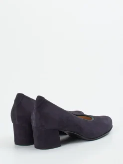 Hassia – Pumps aus Veloursleder Dunkelblau