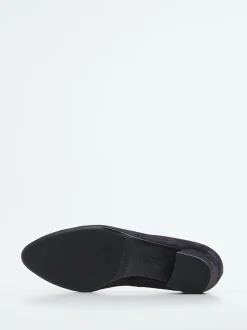 Hassia – Pumps aus Veloursleder Dunkelblau