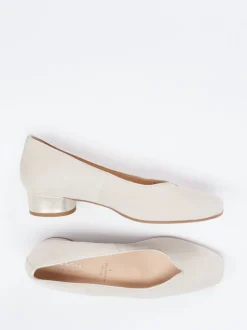Hassia – Pumps aus Veloursleder in Beige