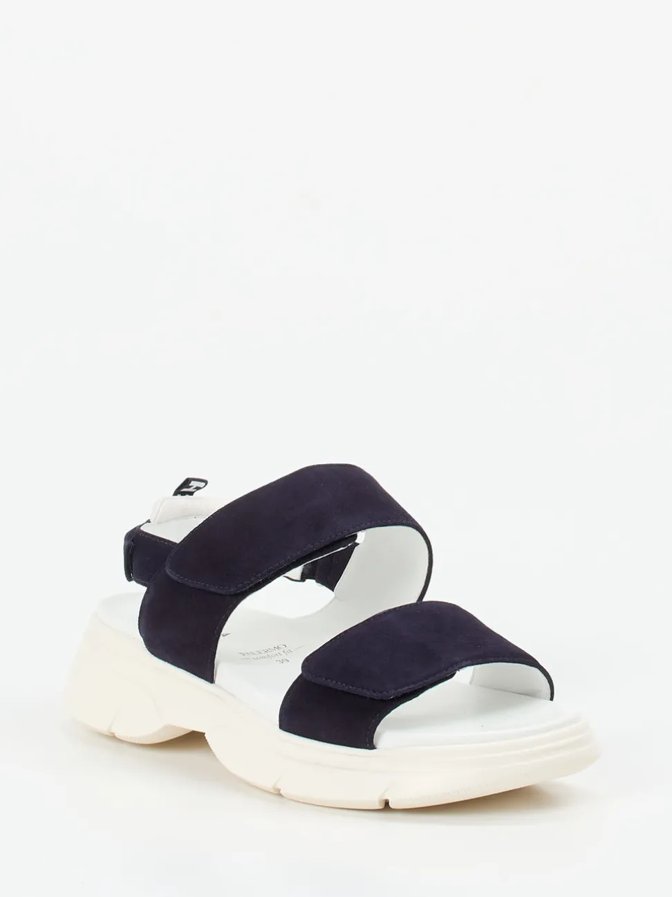 Hassia – Sandalen aus Veloursleder in Nachtblau