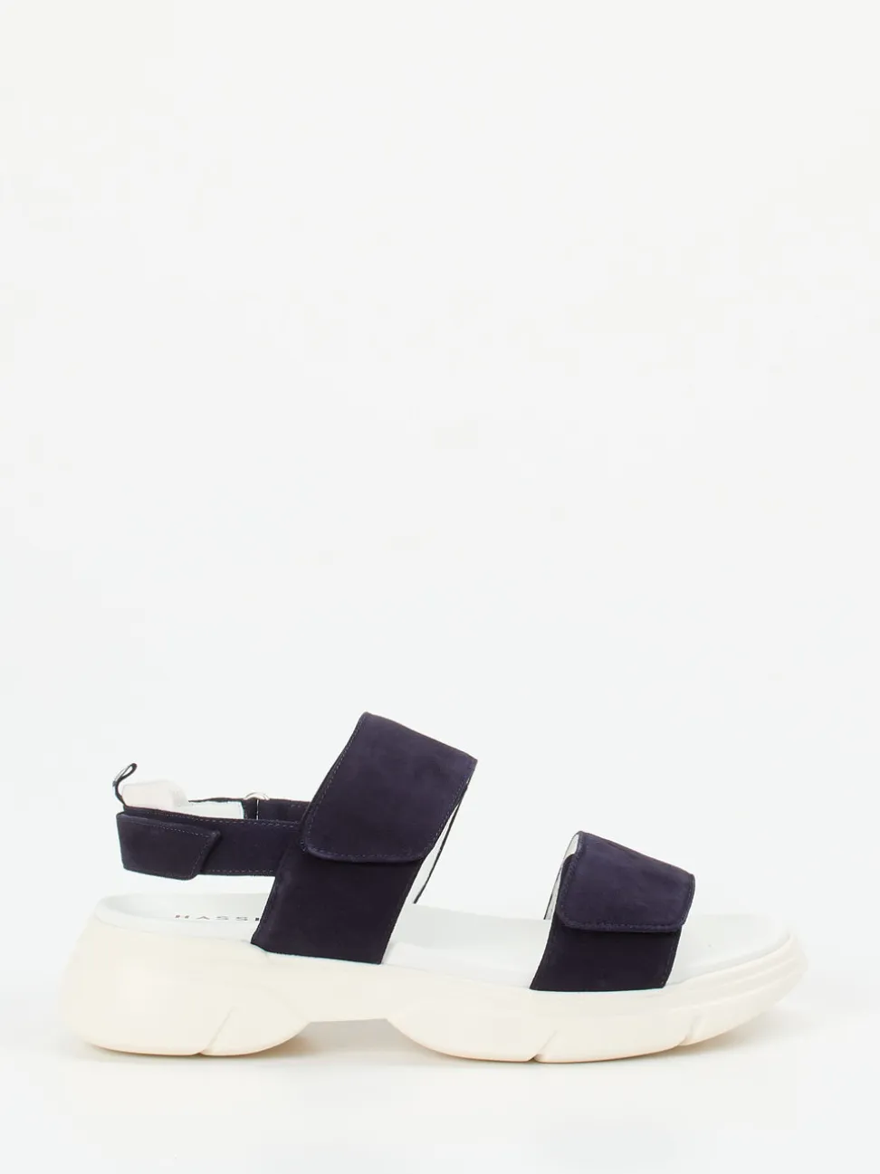Hassia – Sandalen aus Veloursleder in Nachtblau