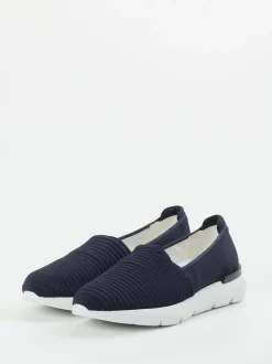 Hassia – Slipper aus Textil in Dunkelblau
