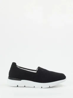 Hassia – Slipper aus Textil in Schwarz
