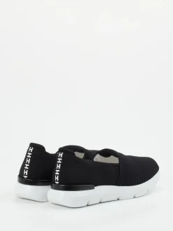 Hassia – Slipper aus Textil in Schwarz