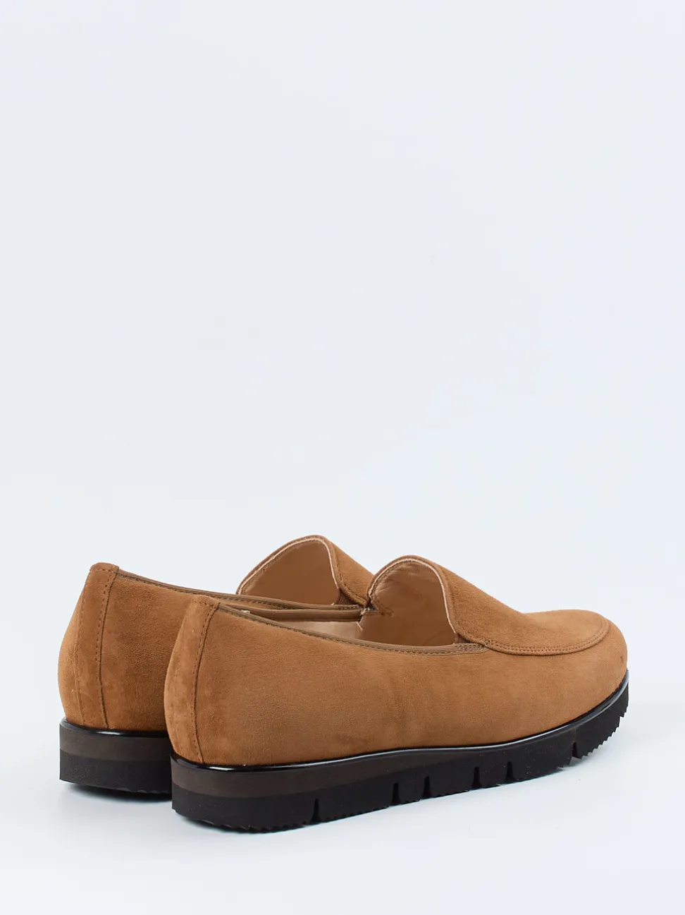 Hassia – Slipper aus Veloursleder cognacbraun