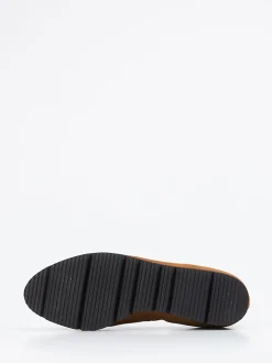 Hassia – Slipper aus Veloursleder cognacbraun
