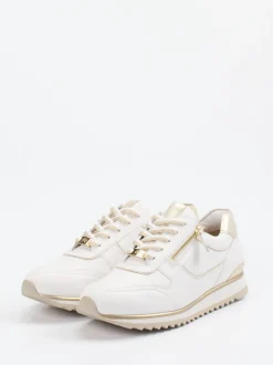 Hassia – Sneaker aus Kalbleder mit Goldakzenten