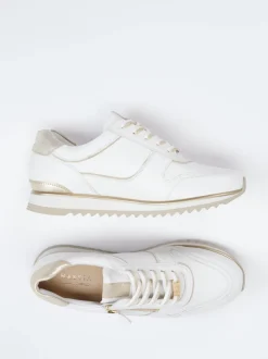 Hassia – Sneaker aus Kalbleder mit Goldakzenten