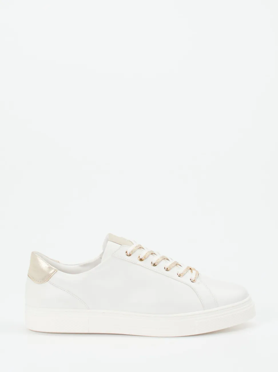 Hassia – Sneaker aus Kalbleder mit Metallic-Details