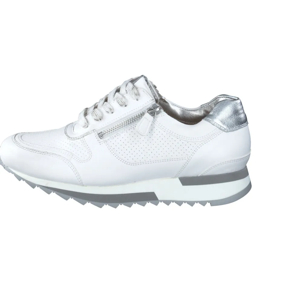 Hassia – Sneaker aus Kalbleder mit Metallic-Ferse