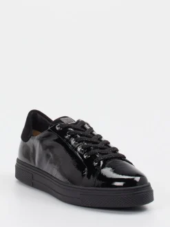 Hassia – Sneaker aus Lackleder schwarz glänzend