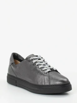 Hassia – Sneaker aus Metallicleder in Anthrazit