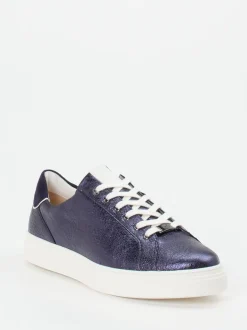 Hassia – Sneaker aus Metallicleder in Dunkelblau