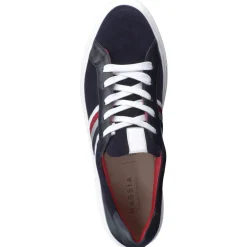 Hassia – Sneaker aus Veloursleder in Dunkelblau
