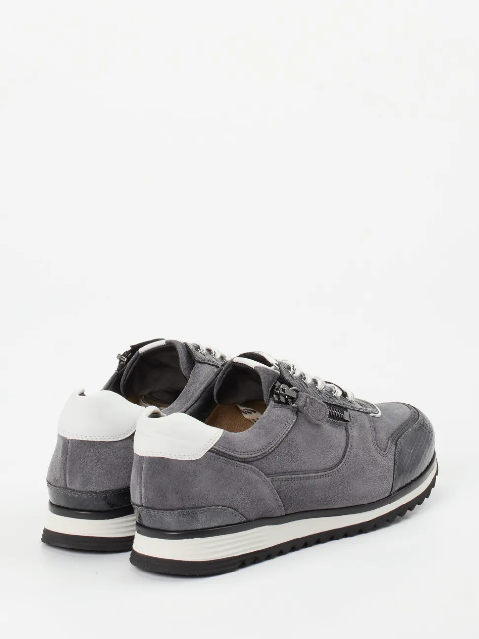 Hassia – Sneaker aus Veloursleder mit Kroko-Details