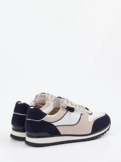 Hassia – Sneaker aus Veloursleder und Leder mehrfarbig