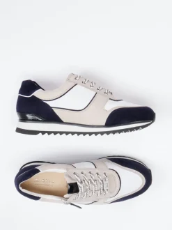 Hassia – Sneaker aus Veloursleder und Leder mehrfarbig