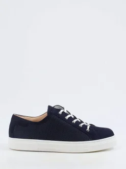 Hassia – Sneaker aus Veloursleder und Mesh dunkelblau